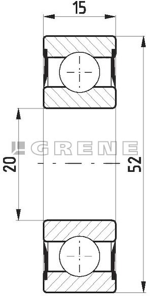 SKF Łożysko kulkowe seria 6304 2RS