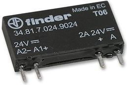 Finder Przekaźnik półprzewodnikowy 1NO 1,5...24V DC/2A, 24V DC 34.81.7.024.9024