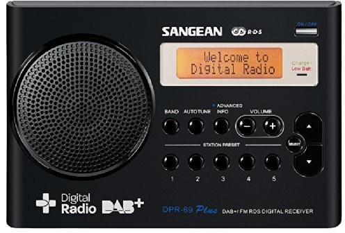 Opinie o DPR-69 + Przenośny radio DAB + i FM z RDS w kolorze białym lub czarnym czarny 4711317991405