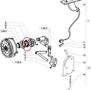 CNH ŁOŻYSKO OPOROWE WAŁKA WOM 24905360