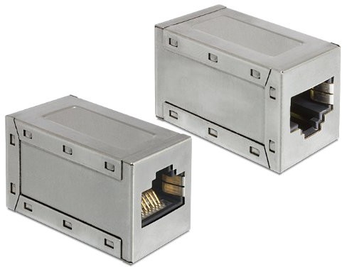 Delock Adapter sieciowy RJ45 gniazdo/gniazdo Cat.6 A 86165