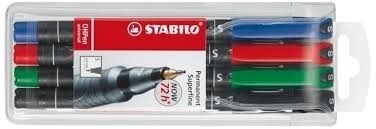 Stabilo Foliopis Ohpen Universal M 1 mm mix 4 kolorów NB-1078
