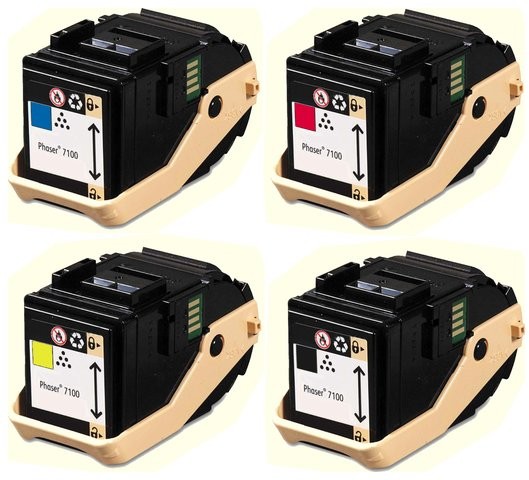 DobreTonery.PL Komplet tonerów zamienników DT7100KPLX do Xerox Phaser 7100 pasuje zamiast Xerox 106R02612 106R02606 106R02609 106R02607 106R02610 106R02608 106R02611 CMYK 5000/4500 stron