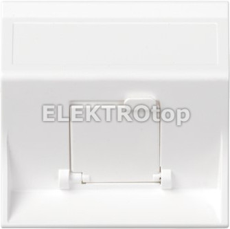 Kontakt Simon 50000081-030 vPłytka S500, 1x RJ z osłoną skośna; do adapterów MD;