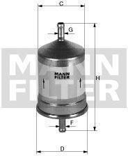 MANN FILTR PALIWA AUDI A4/A6 1,6-2,8 95- VW SHARAN -FILTER WK 830/7