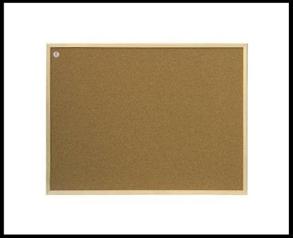 2x3 Tablica korkowa rama drewniana 60x40cm - L1141 NB-6407