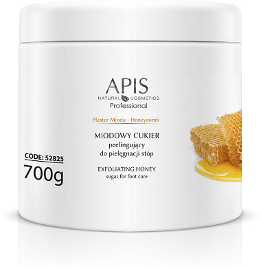 Apis Professional Plaster Miodu Miodowy Cukier peelingujący do stóp 700g