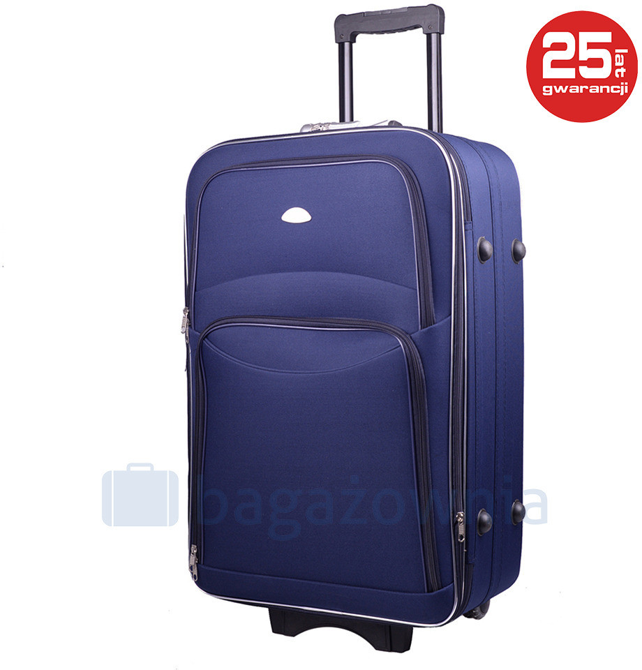PELLUCCI Duża walizka PELLUCCI 773 L - Granatowa - granatowy