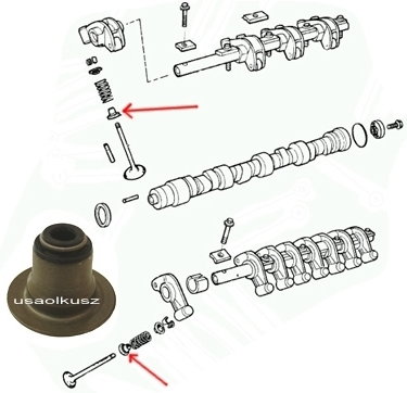 ROZNI Uszczelniacze zaworowe Chrysler Cirrus Dodge Stratus Plymouth Breeze 2,0 1