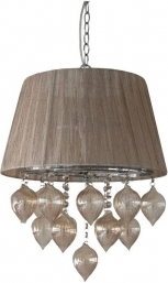 Candellux Żyrandol abażurowy ELISSA 33-04567 beżowy