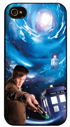 APPLE Diabloskinz H0026-0067-0003 The Doctor Tardis And The Sonic Screwdriver Schutzhülle für iPhone 4/4S