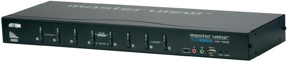 Aten KVM 8/1 CS-1768 DVI USB-2.0 Audio (CS1768-AT-G)