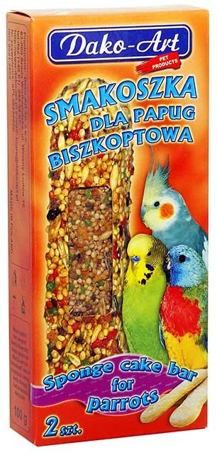 Dako-Art Smakoszka kolby biszkoptowe dla papug falistych 2szt