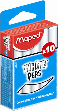 Maped KREDA BIAŁA 10 SZTUK PUDEŁKO Z ZAWIESZKĄ 593500