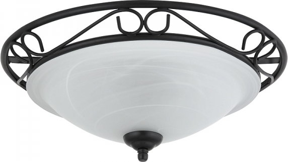 Rabalux PLAFON klasyczna Lampa sufitowa OPRAWA art deco ATHEN 3722 IP20 Czarny biały