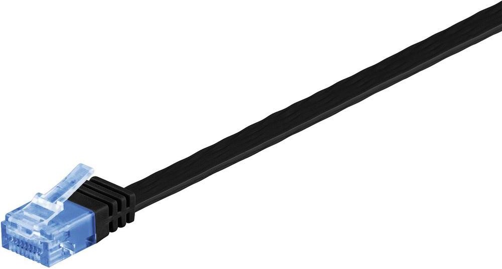 Goobay Kabel Sieciowy RJ45 96301 U/UTP CAT 6A 0.50 m Czarny