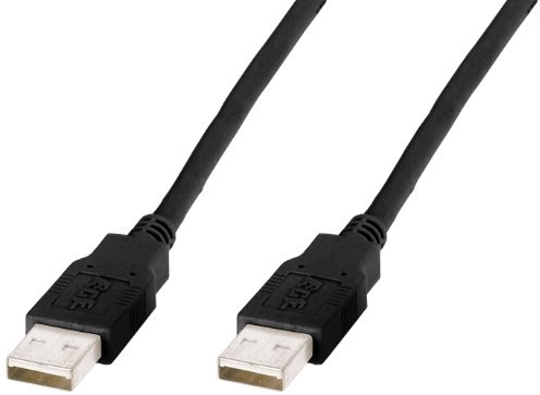 Digitus 1 m długość USB 2.0 A wtyczka wtyczka A przewód przyłączeniowy czarna (AK-300101-010-S)