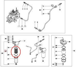 CNH FILTR PALIWA (WKŁAD) NEW HOLLAND 84518089