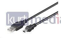 Фото - Кабель PremiumCord Kabel USB  USB-A - miniUSB 5 m Czarny  (ku2m5a)
