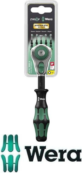 Wera grzechotka z obrotową głowicą o rozmiarze 3/8 Zyklop 8000 B SB (05073261001