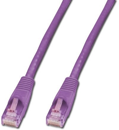 LINDY Lindy Cat.6 UTP Patch Cable  250 MHz, fioletowy 1 m 45182