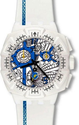 Фото - Наручний годинник SWATCH Zegarek  SUIW412 STREET MAP AZURE - Natychmiastowa WYSYŁKA 0zł (DHL 