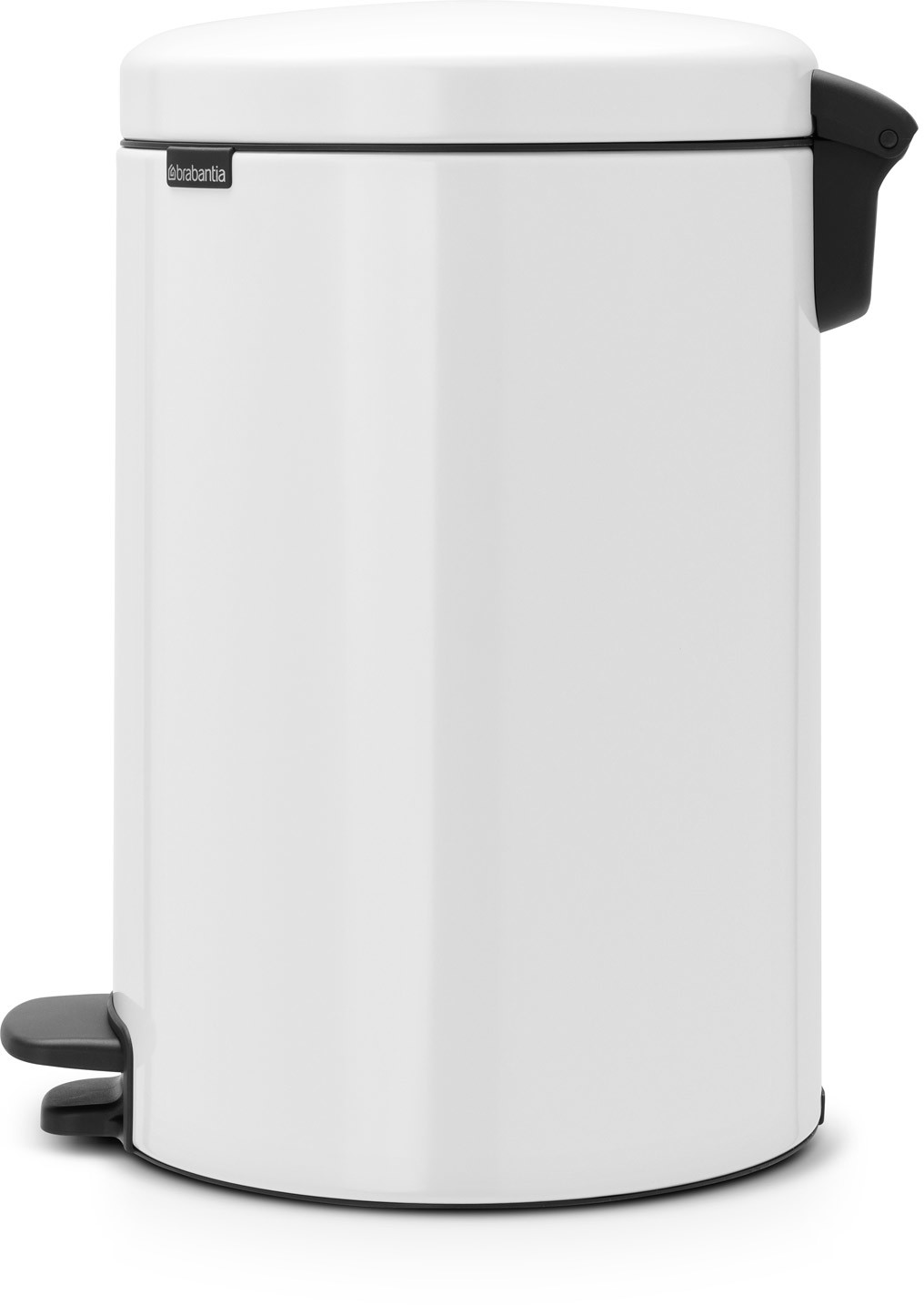 Brabantia Kosz na śmieci pedałowy NewIcon 20l z metalowym wiaderkiem biały