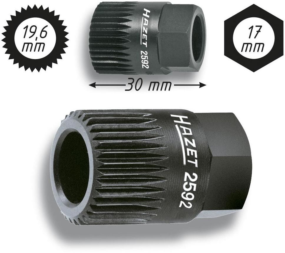 Hazet Adapter do koła rowkowego pasowego do pasa wieloklinowego 2592 2592