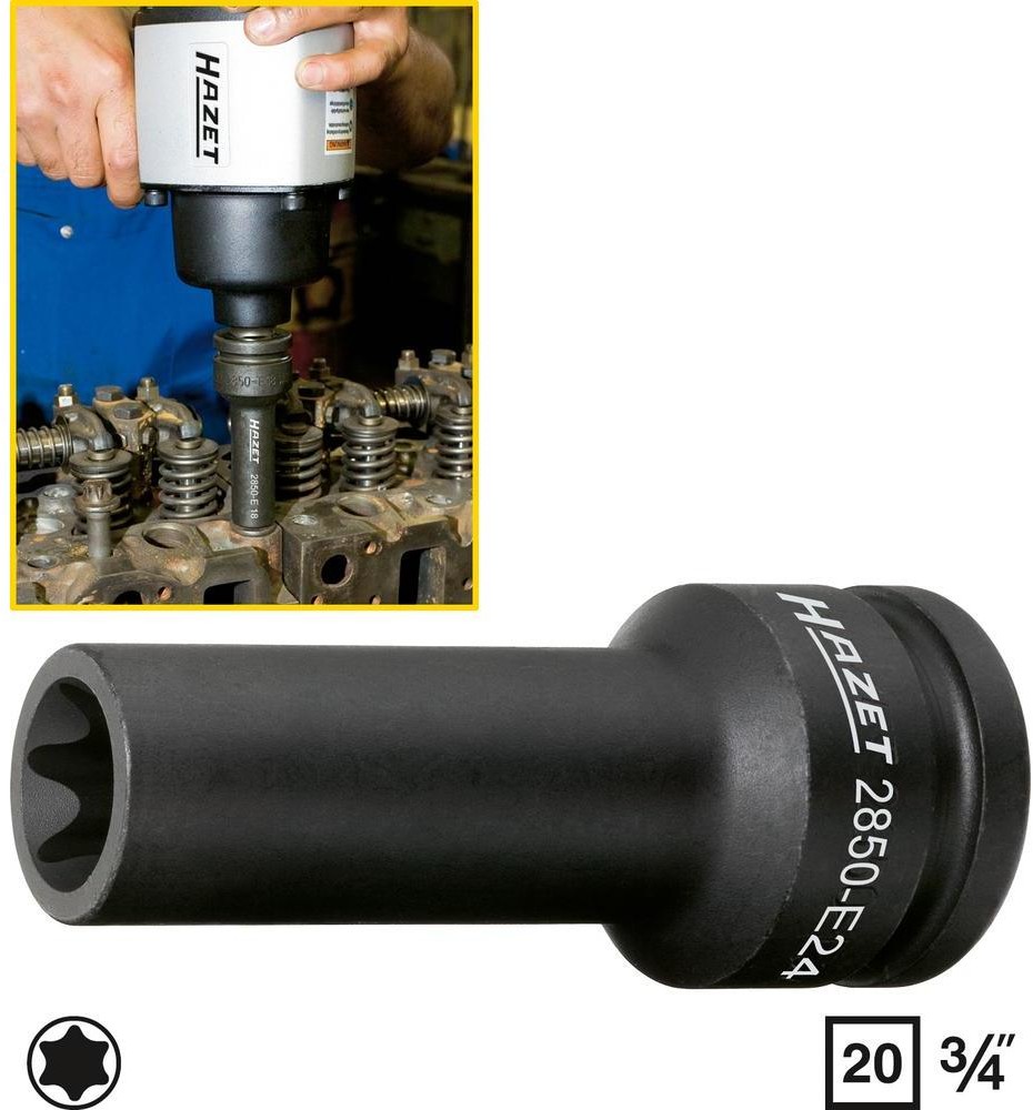 Hazet Nasadka 3/4 20 mm) 2850-E24 Torx zewnętrzny
