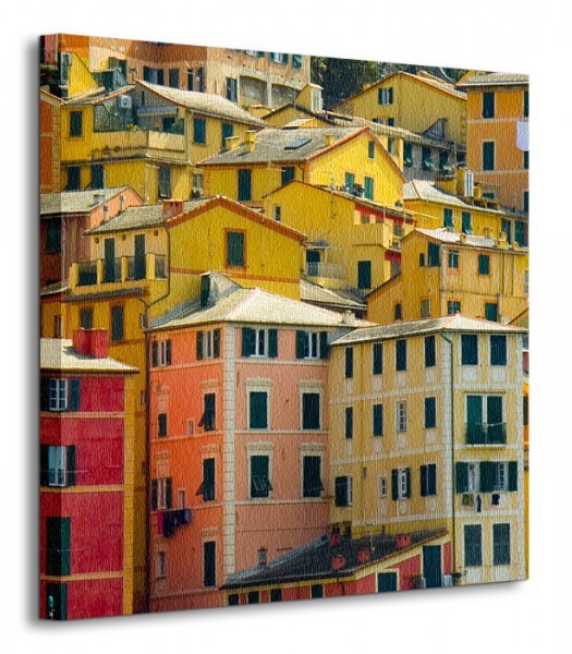 Nice wall Camogli - Włochy - Obraz na płótnie CKS0270