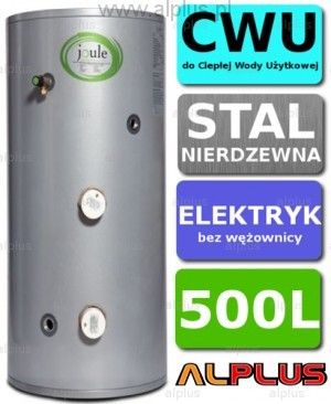 Joule Bojler elektryczny 500L CYCLONE DIRECT nierdzewka grzałka 2x3kW podgrzewac