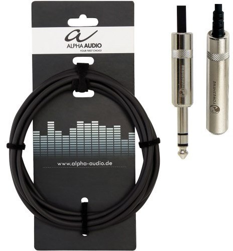 Alpha Audio Alpha audio 190712 Pro Line słuchawki (gniazdo jack stereo 3,5 MM, wtyczka jack stereo na przedłużenie) 190712