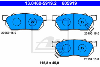 ATE (Continental Aftermarket GmbH) 13.0460-5919.2