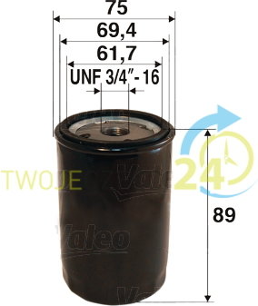 VALEO Filtr oleju 586053