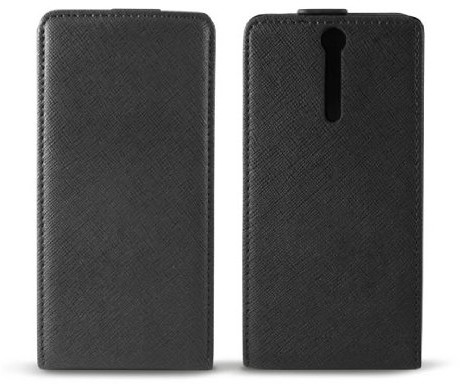 Ksix B3426FU90 Texturot Flip-Up Case für Sony Xperia S schwarz