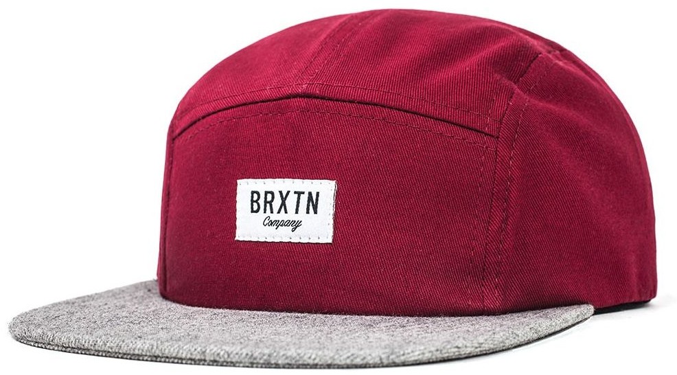 Brixton czapka męska Hoover Burgundy/Heather Grey