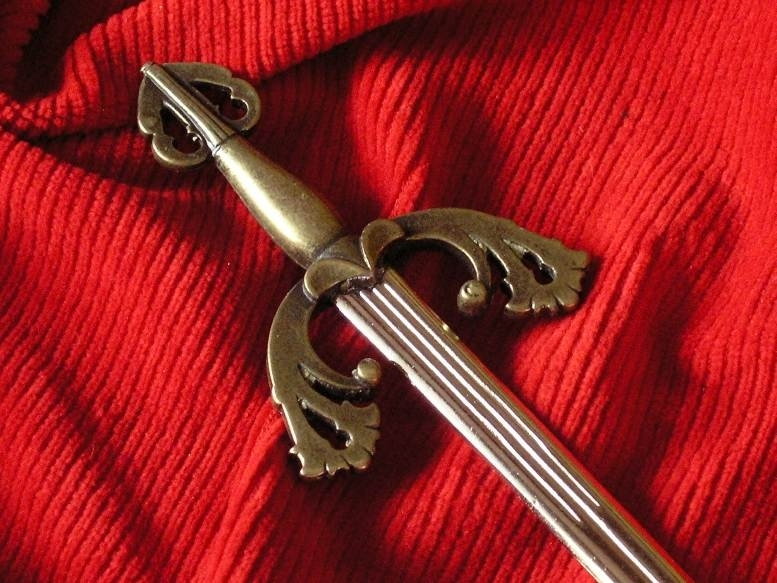 WŁOCHY MINIATUROWY MIECZ CYDA - NOŻYK