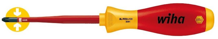 Wiha Wkrętak SoftFinish electric slimFix Xeno PZ 2x100 (36330)