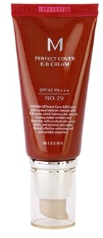 Missha M Perfect Cover krem BB z wysoką ochroną UV odcień No 29 Caramel Beige SPF42/PA+ 50 ml