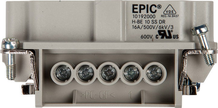 LappKabel Wkład Złącze przemysłowego EPIC H-BE 10 SS, męski (10192000)