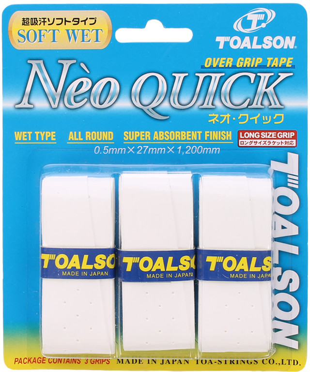 Toalson owijki tenisowe NEO QUICK WH X3 4931946329763