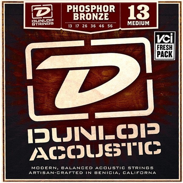 Dunlop DAP1356 struny do gitary akustycznej Phosphor Bronze - .013-.056