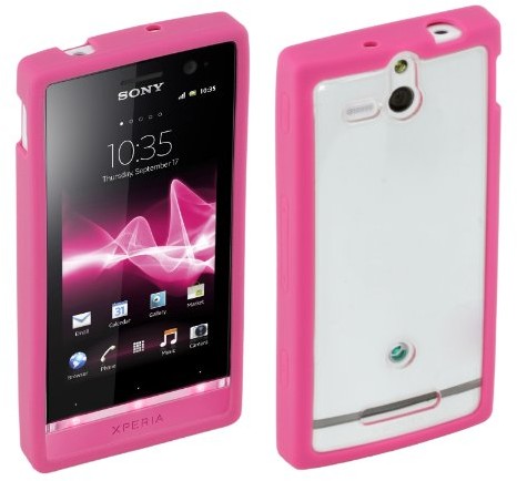 Roxfit Gel Hard Shell do Sony Ericsson Xperia, różowy