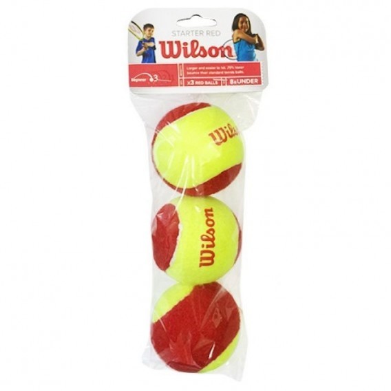 Wilson Piłki tenisowe Starter Red Junior 3szt WRT137001