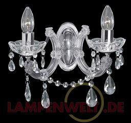 MARIE THERESE - klasyczna lampa ścienna, chrom