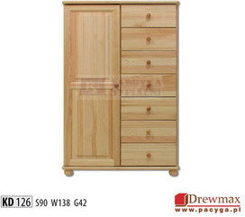 Drewmax Komoda sosnowa typ KD 126