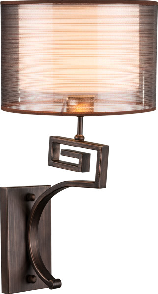 Globo Lighting Kinkiet LAMPA ścienna JUAN 69009-1W abażurowa OPRAWA metalowa brąz antyczny