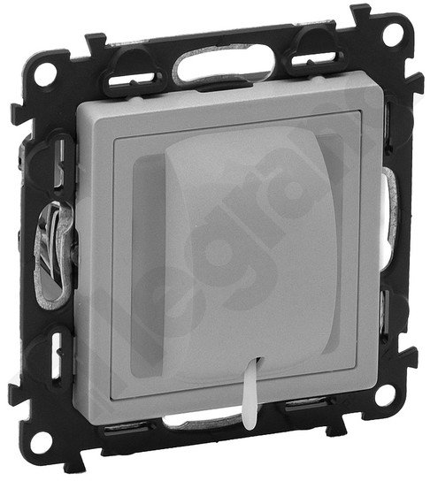 Legrand Valena Life Przycisk przełączny cięgnowy NO/NC - 6 A Aluminium - 752324