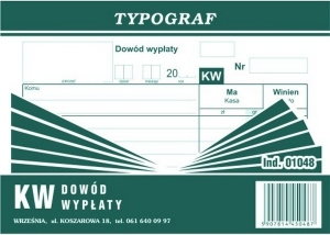 Typograf Druk KW A6 1048 TP066