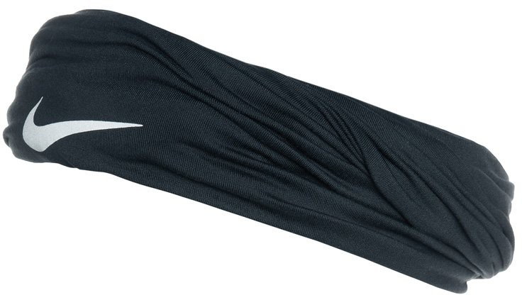 Nike Performance opaska z froty black/silver 9038/74